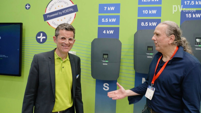 Frank Henn (left) is CEO of Kostal Solar Electric.