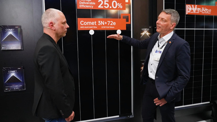 Christian Peter (right) is Head of Solarlab Aiko Europe.