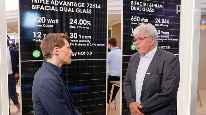Roman Giehl (right) is Senior Technical Manager RESS of Jinko Solar.
