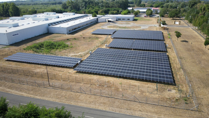 PV plant at Clarion Hungary's manufacturing facility in Nagykáta/Hungary.