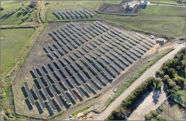 1 MW solar park Indovina in Sicily of Econergy.