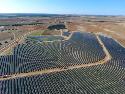Solar park in Spain. The country plays a central role for the European energy transition.