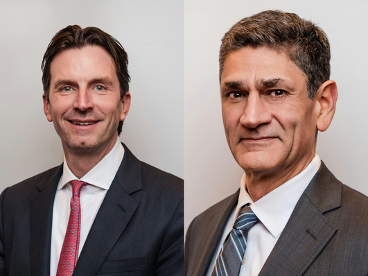 Enstall's incoming CEO Mehran Sedigh, right, will take over in March 2025.