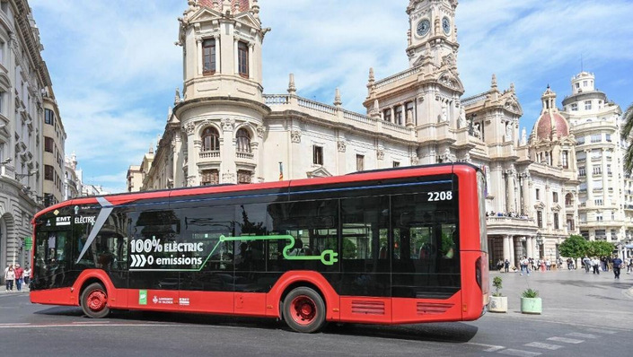 Many locals use buses as their daily form of transport in Valencia.