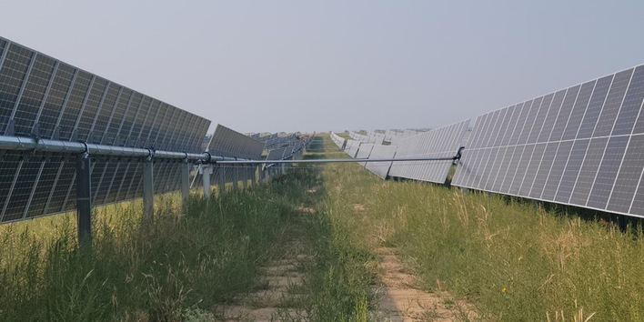 180 MW Spanish Peaks solar park in Las Animas County, Colorado.