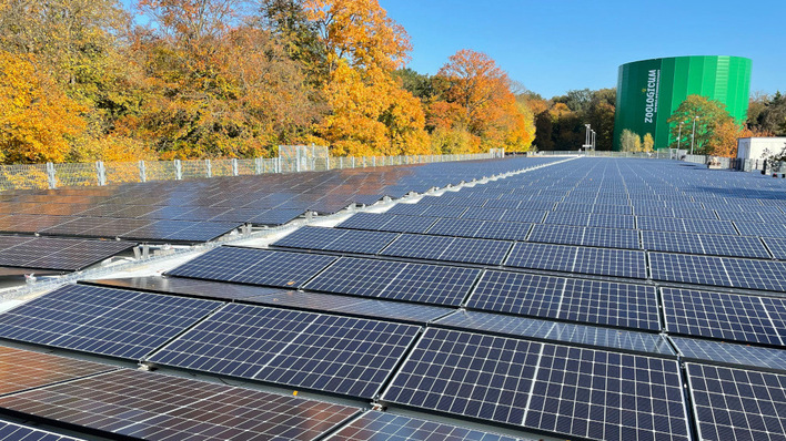 The new solar power system for Hannover Zoo was completed in less than four weeks.