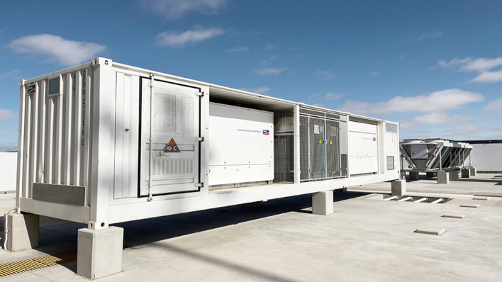 SMA's container solution converts alternating current into direct current and will supply energy to Cleanergy Solutions' project in Namibia from the middle of the year to produce hydrogen using electrolysis.