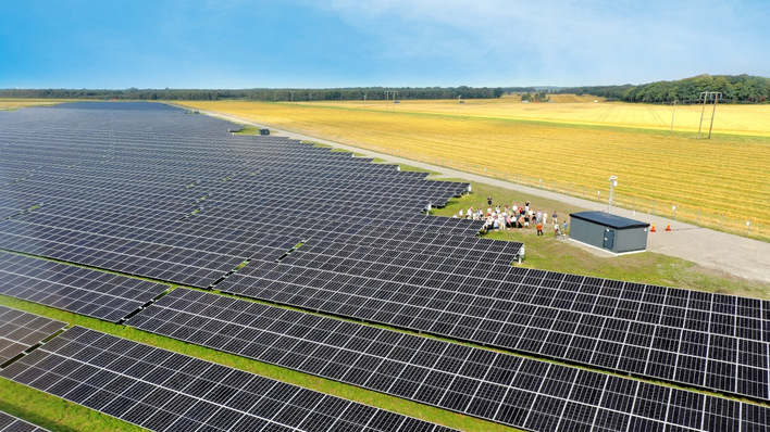 11 MW solar park Ramsjöholm, built by Soltech, in southern Sweden.