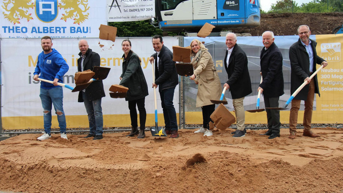 The groundbreaking of Factory One, which is expected to have an annual production capacity of 300 megawatts.