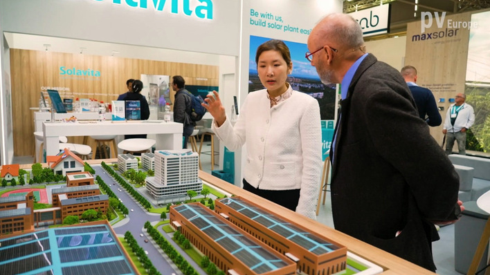 Wanfei Qu talks about broad applications for solar power and storage systems.