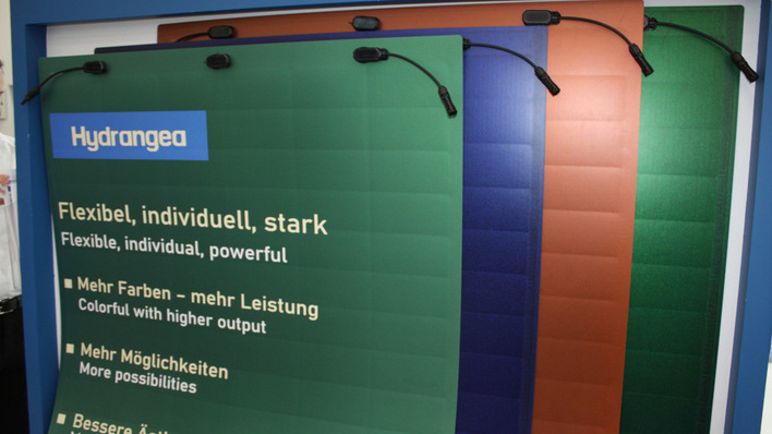 Euronergy's new lightweight modules come in nearly all the colours of the rainbow.