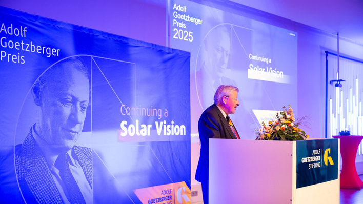 The Adolf Goetzberger Prize was first awarded at this year’s PV Symposium and returns next year.