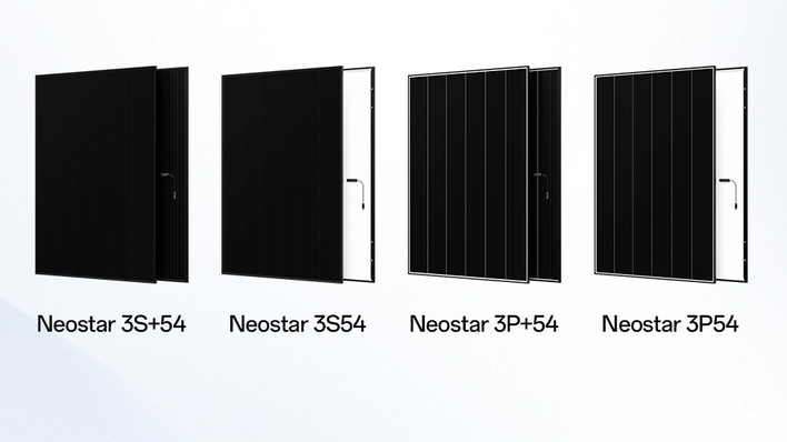 Aiko’s new generation of its Infinite solar modules, rated at up to 500 watts.