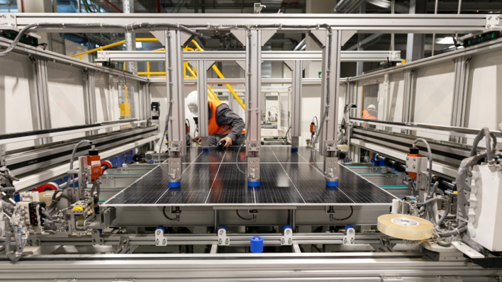 In the modern era, solar module production is characterised by a high degree of automation.