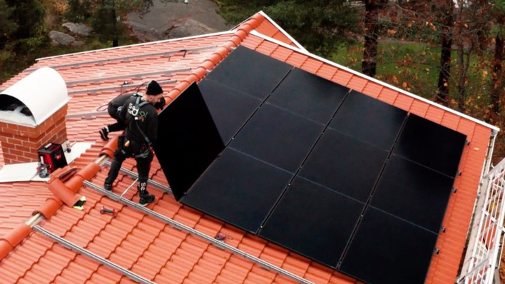 Swedish solar installers putting in the effort today, and wondering about tomorrow.
