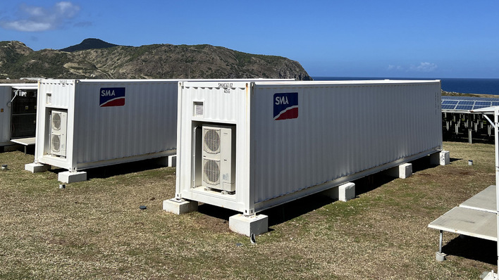 A scenic view for this battery storage and PV system, perfectly suited to remote regions