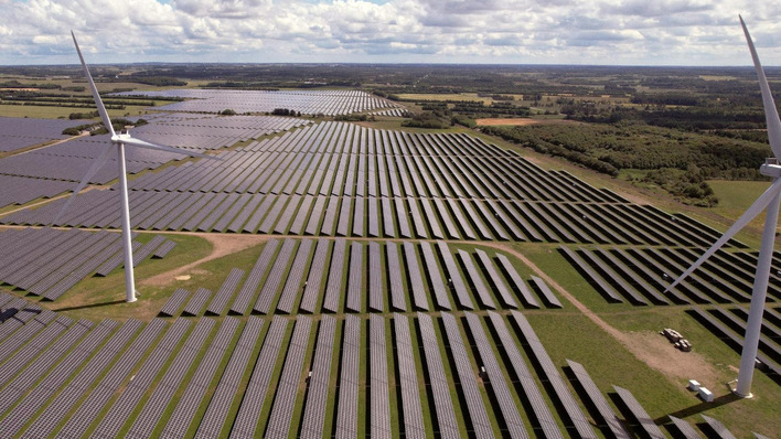 The Gedmose solar park near Holstebro
