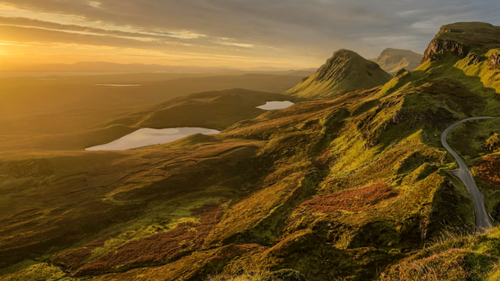 Sunlight meets the Scottish landscapes