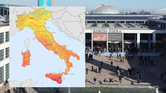Solar potential runs the length of the Italian boot