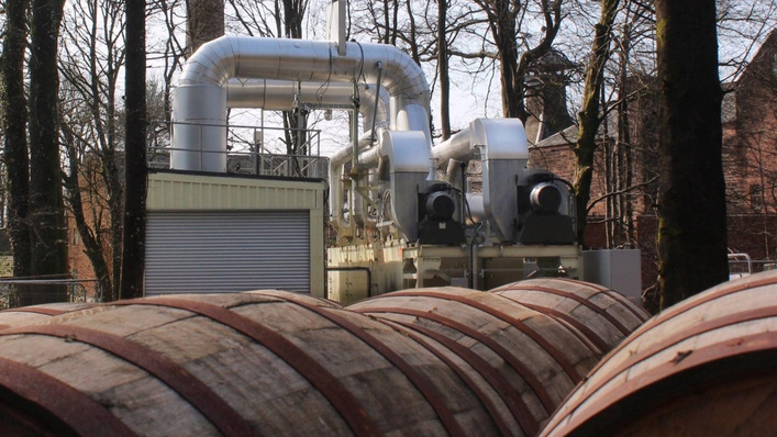 A different kind of spirit in the pipes at the Annandale Distillery