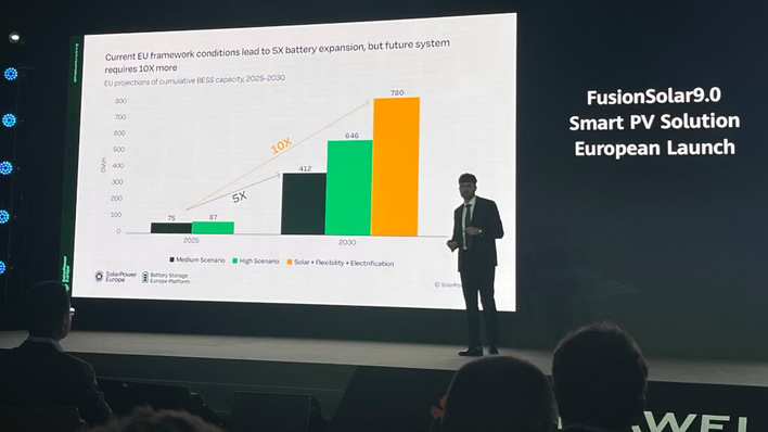 SolarPower analyst Antonio Arruebo at Huawei's Solar Summit in Frankfurt in late April