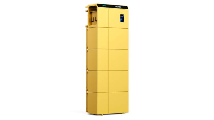 Building blocks for the basement: three-phase configurations scale to 21.6 kW and 108 kWh