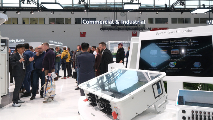 The C&I hall draws a crowd at a previous Intersolar Europe in Munich