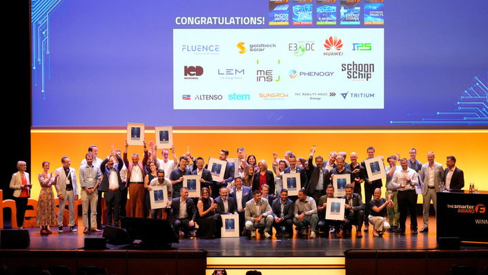 The proud winners of the The smarter E AWARD 2026