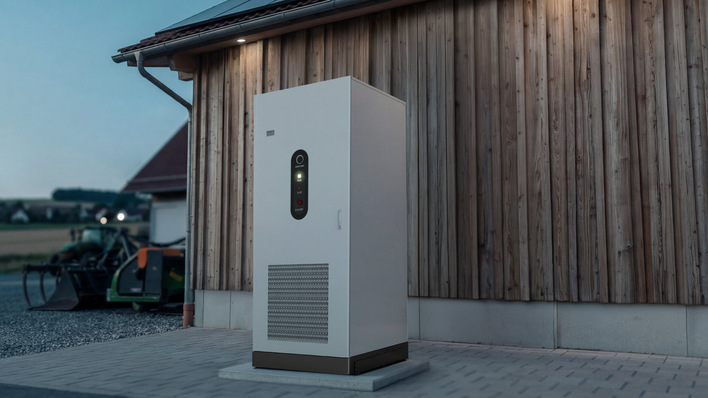 Farmyard by day, energy hub by night
