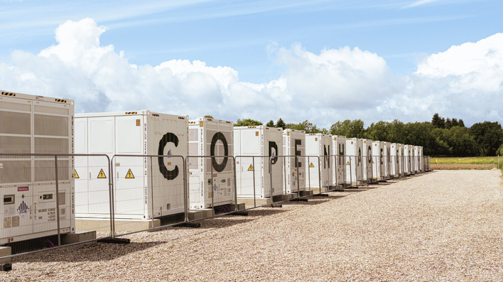 Copenhagen Energy's battery park spells it out – the 132 MWh part is less visible