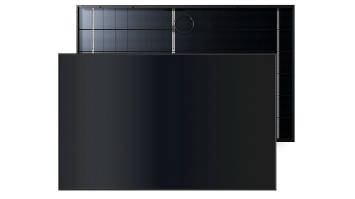 All black at the front. The engineering happens round the back