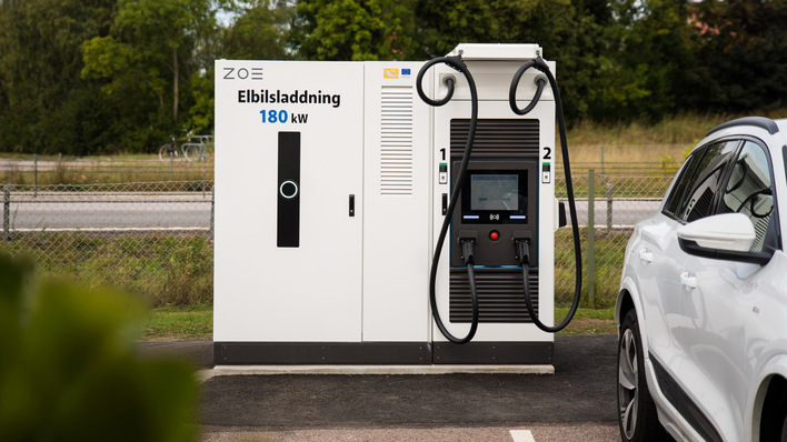 Two charging points with 360kW combined from a single 63A connection
