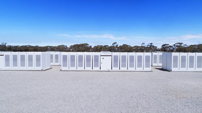 The batteries used for the GESS were Tesla Powerpacks