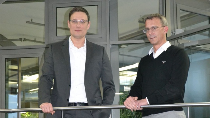 The Schletter Group’s Florian Roos (CEO) and Cedric Zapfe (CTO).