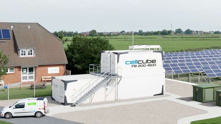 The CellCube storage system is one of the first in the industry to offer vanadium redox flow (VRF) batteries with a 1,000 volt DC range.