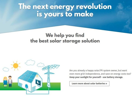 The solar battery finder from Enerkeep helps to select the right storage system.