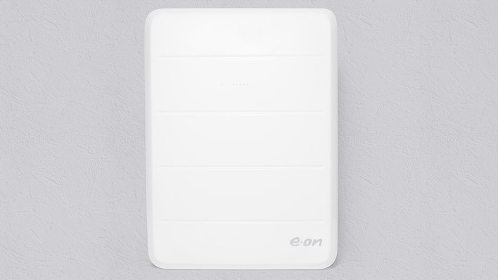 The Aura energy storage system was developed in cooperation with Solarwatt.