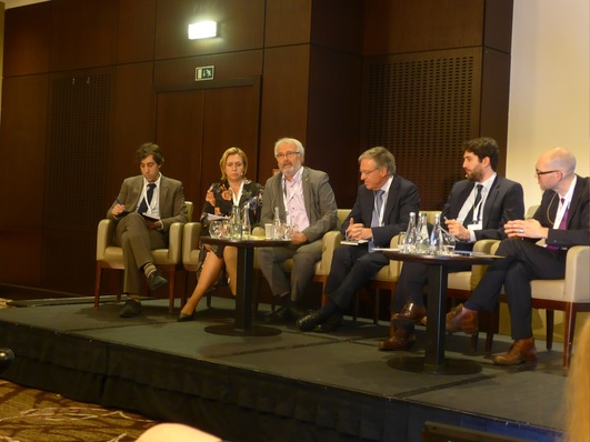 Panel discussion about the European solar market outlook yesterday afternoon at the SolarPower Summit in Brussels.