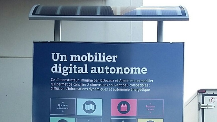 Residents will be able to interact with the screen using their mobile phones.