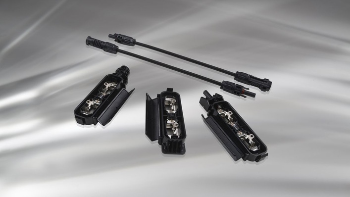 The first junction box that can be mounted on the edge of solar modules.