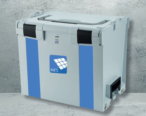 NES installs battery cells with ceramic separator.