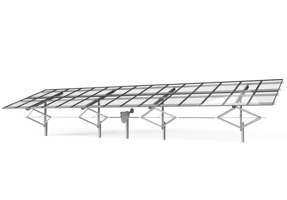 The individual elevated tracks are self-locking at any angle.