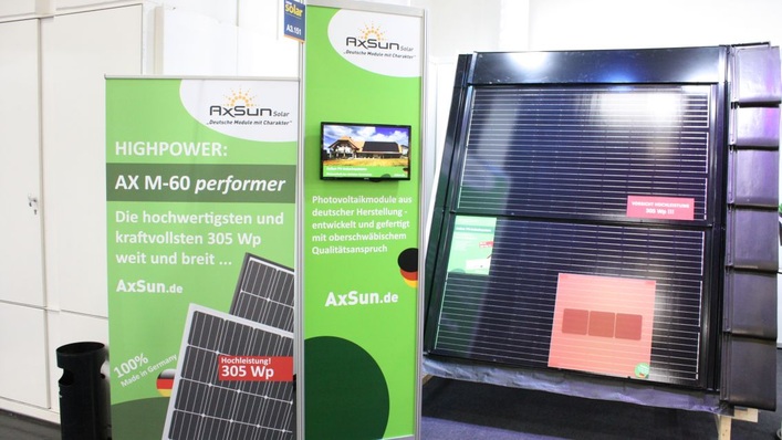 On of the innovative suppliers of solar modules: AxSun.