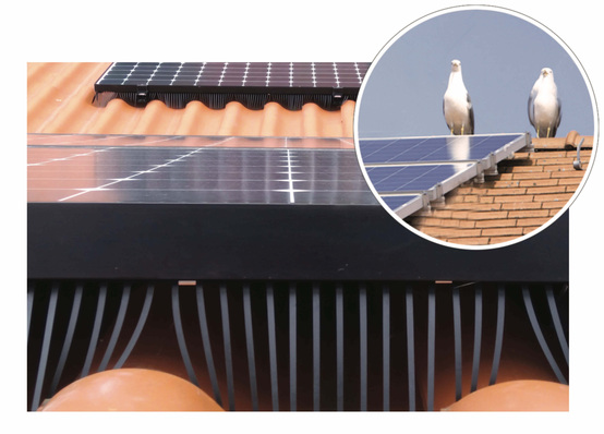 The strips are made of recyclable and UV-resistant plastic.