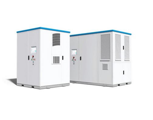 The battery system consists of multiple battery trays, containing lithium-ion cells.