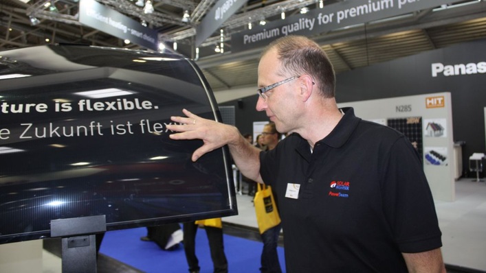 This flexible thin-film module was offered by Solar Frontier in 2016.