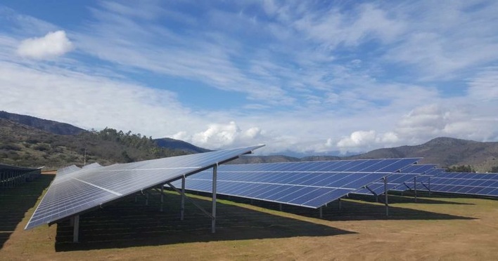 Talayuela Solar Project includes 320 hectares of protected land designated to protecting and improving the natural environment and local wildlife, in the picture shown is a project of Solarcentury in Chile.