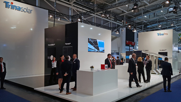 Trina Solar’s stand at this year's Intersolar Europe. 
