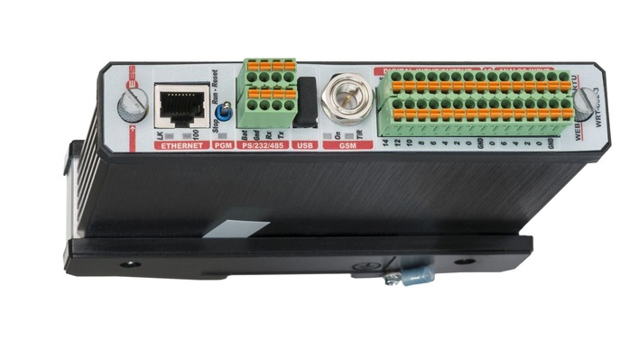 External devices are accessed and read out via an Ethernet interface.