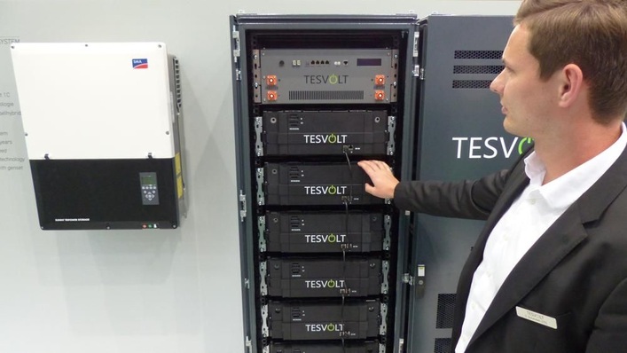 The TS HV 70 system discharge capacity from Tesvolt has been boosted to as high as 75 kilowatts.